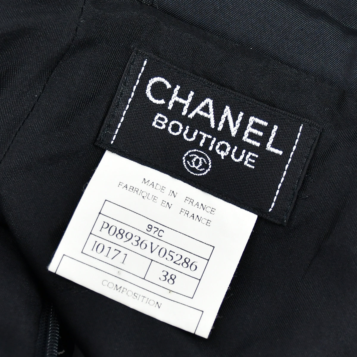 Chanel Skirt Black 97C 