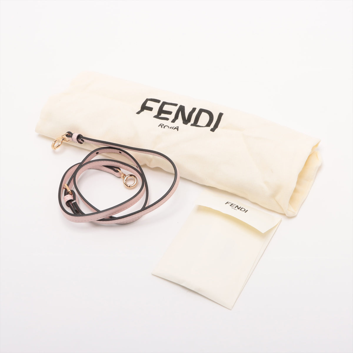 Fendi First Leather x Pearson Shoulder Bag Pink 8BP129