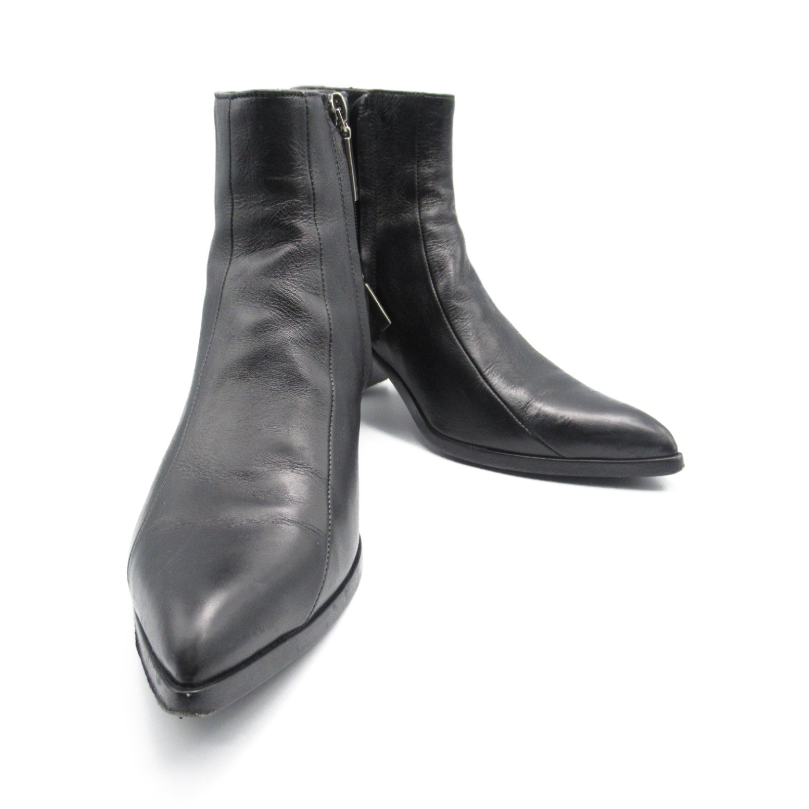 San Laurent Saint Laurent Lucus Anchor Boots Shoes Leather  Black 558996