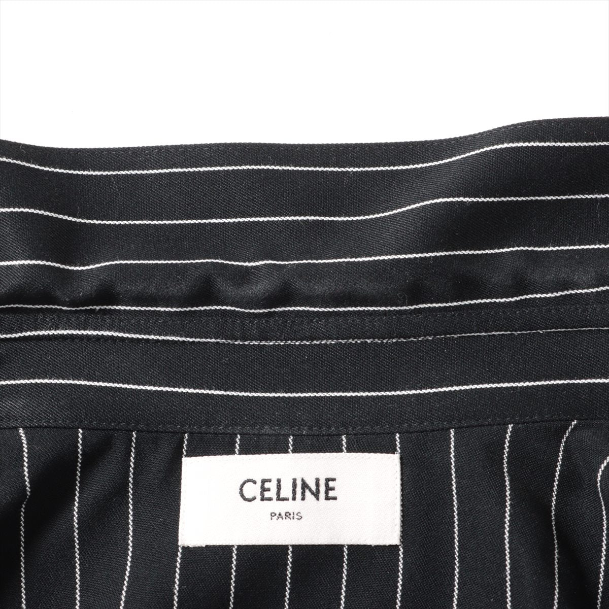 Celine 23AW 獅子襯衫 38 男士 黑色 x 白色 2C143303L Eddy Epoch