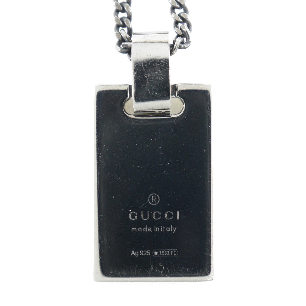 Gucci Diamondsima Necklace  Silver 925 Italian Square  18.3g Diamantissima Unisex A-Rank  Collar