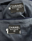 Chanel Setup Tops Skirt Navy 