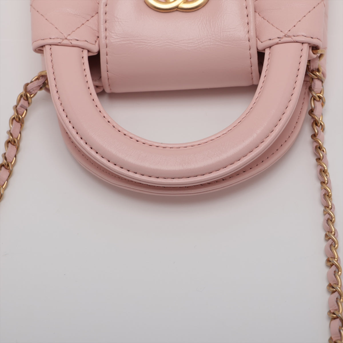 Chanel 小羊皮鏈條單肩包 粉色 G AP3435