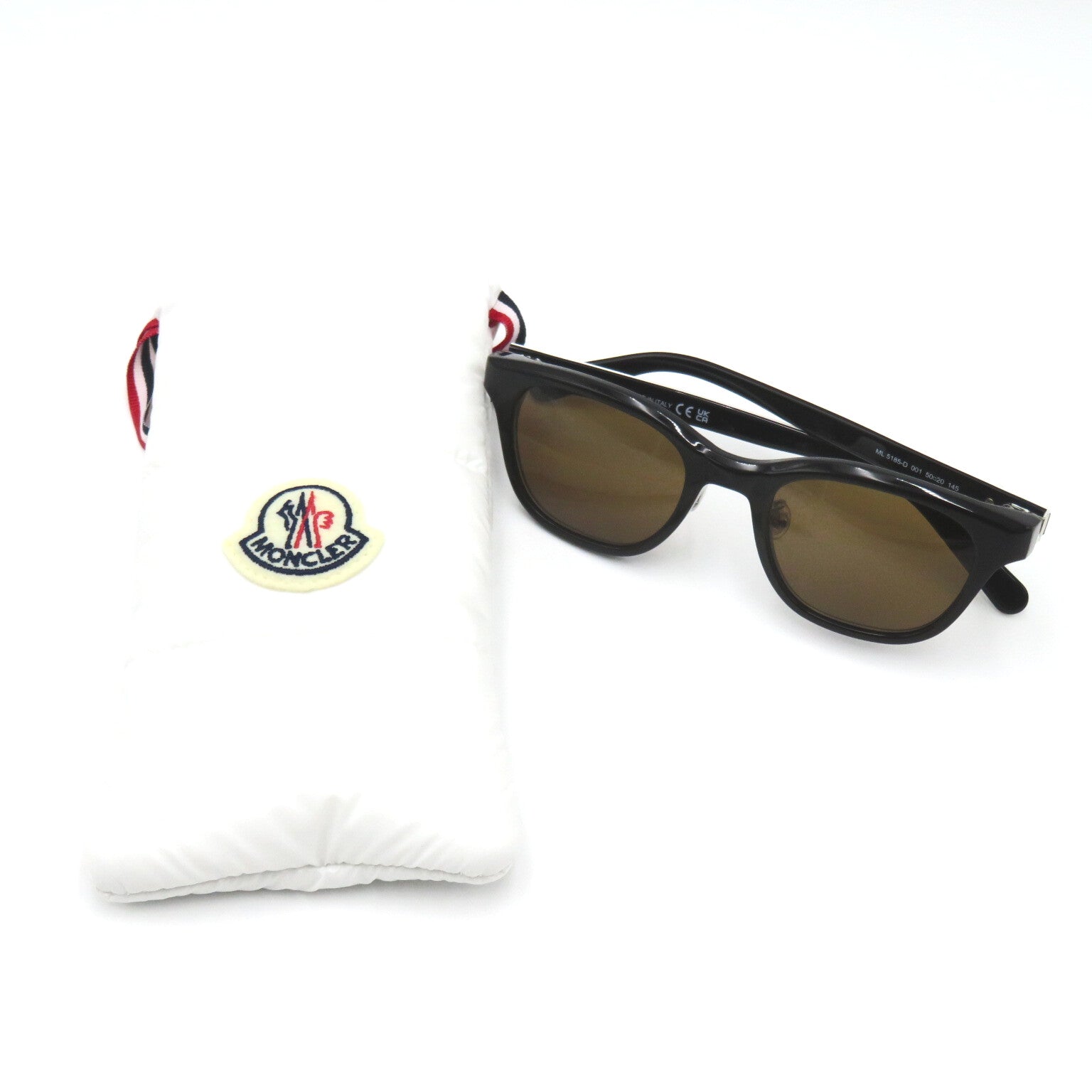 Moncler MONCLER S Glasses    Black / White / Brown Lens 5185D 001(50)