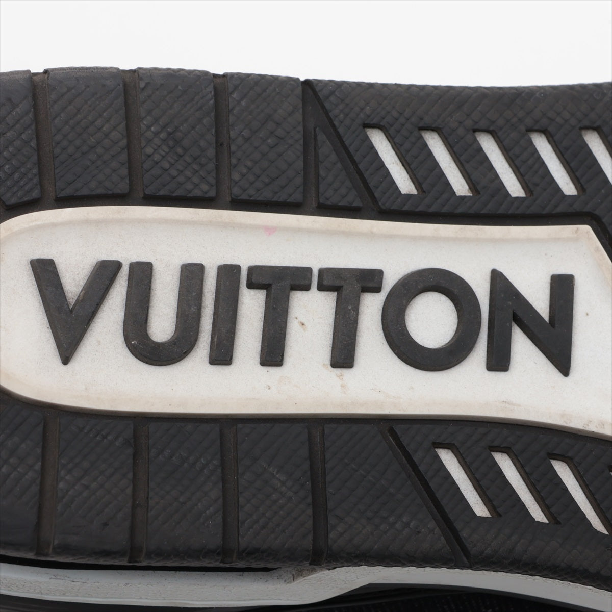 Louis Vuitton LV Trainer Line 23 Years Denim  Leather Trainers 7 Men Black × White MS0283 Monogram