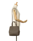 Celine Small Ford Caba Handbag Shoulder Bag 2WAY Gr Leather  Celine