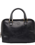Amazon 28 Anagram Handbag Black Leather  LOEWE
