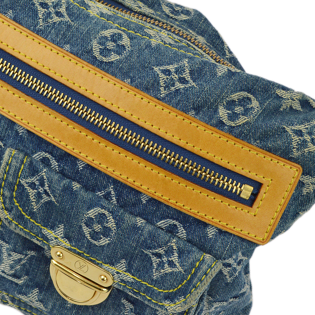 Louis Vuitton Blue Monogram Denim Baggy PM Shoulder Bag M95049