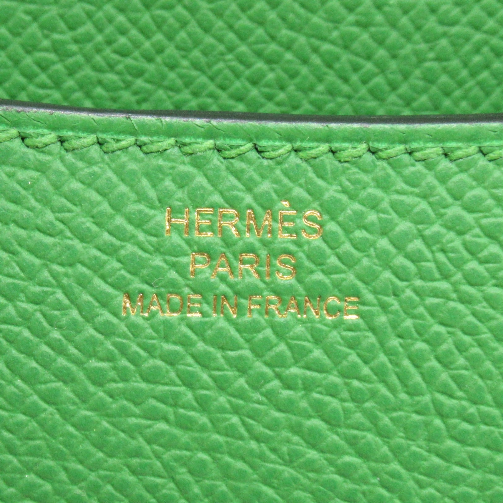 Hermes Hermes Constance Mini Veil Yucca Shoulder Bag Leather Epsom  Green