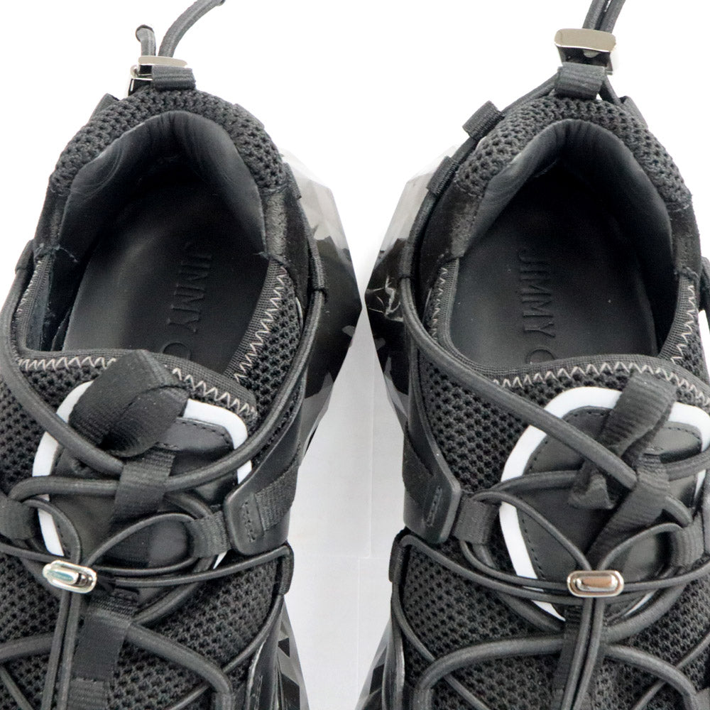 Jimmy Choo Diamond Trail/M EHL 192 Black Leather Lockout DatSneakers 43 28cm  Shoes