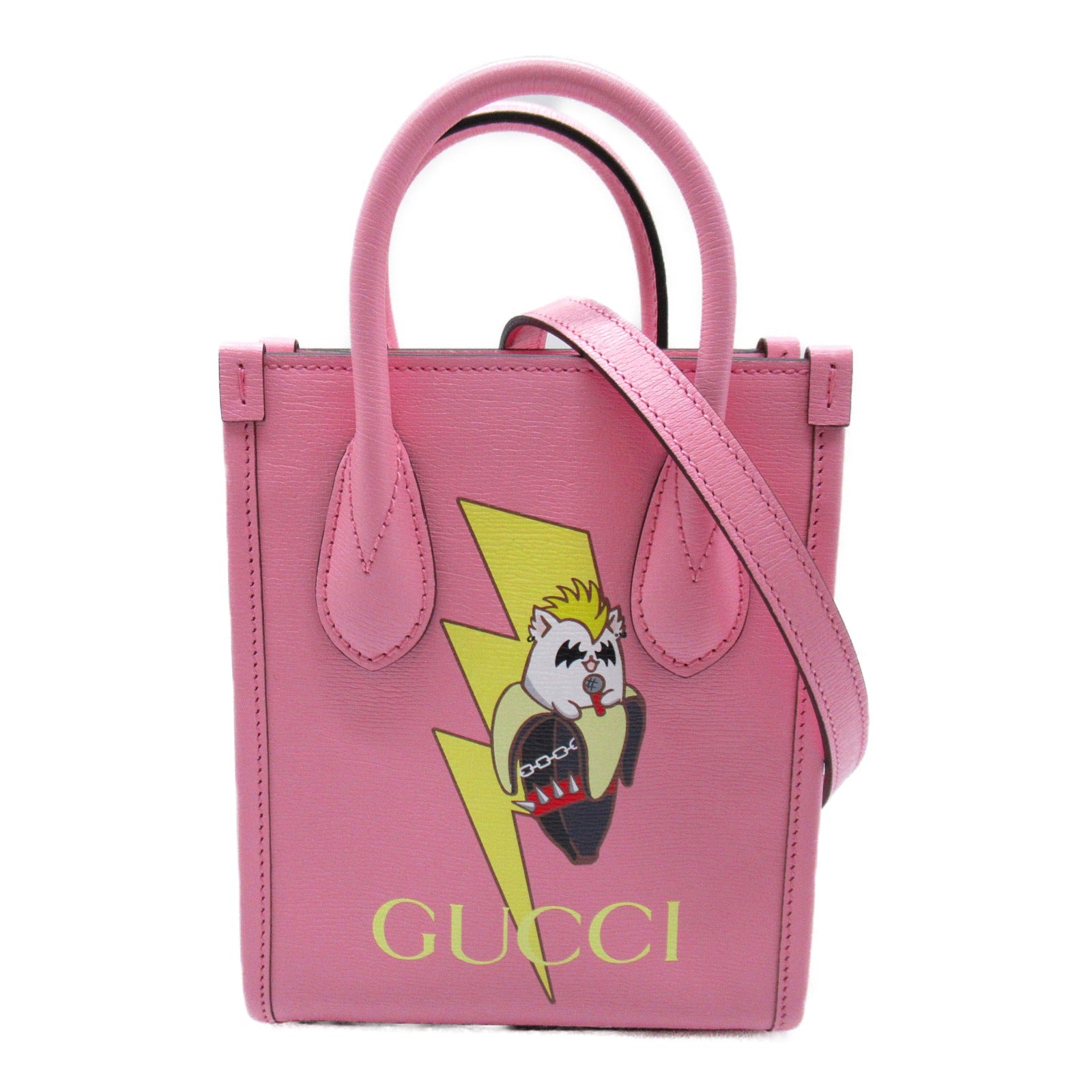 Gucci 2W Handbag Handbag Handbag Leather  Pink 671623