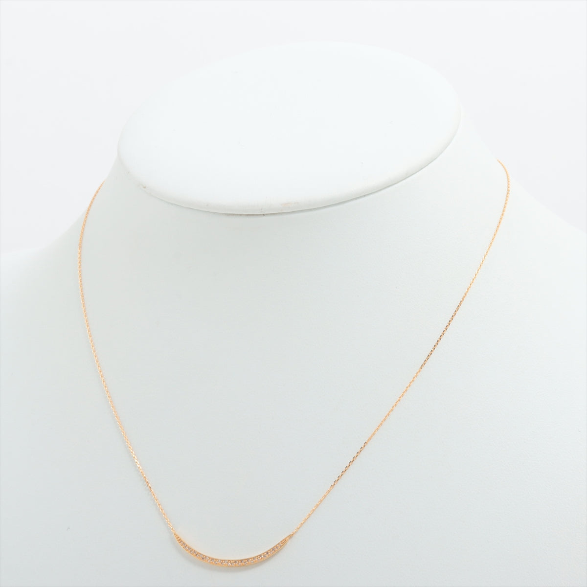 Agat diamond necklace K18 (YG) 1.5g 0.06 E