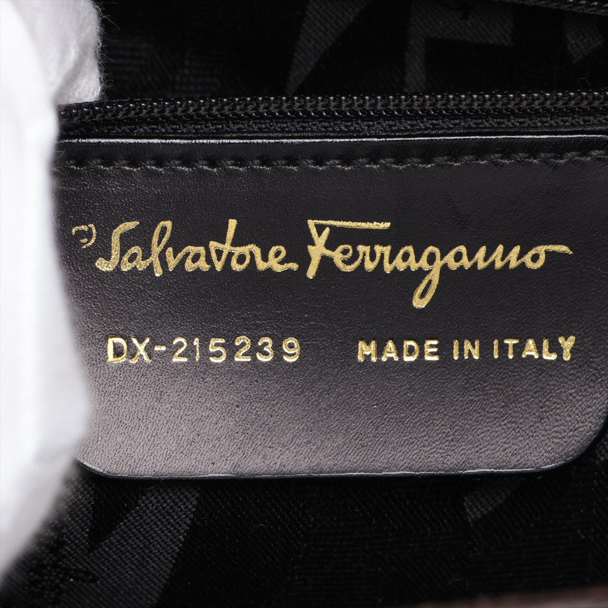 Ferragamo Gantiini Leather 2WAY Handbag Brown