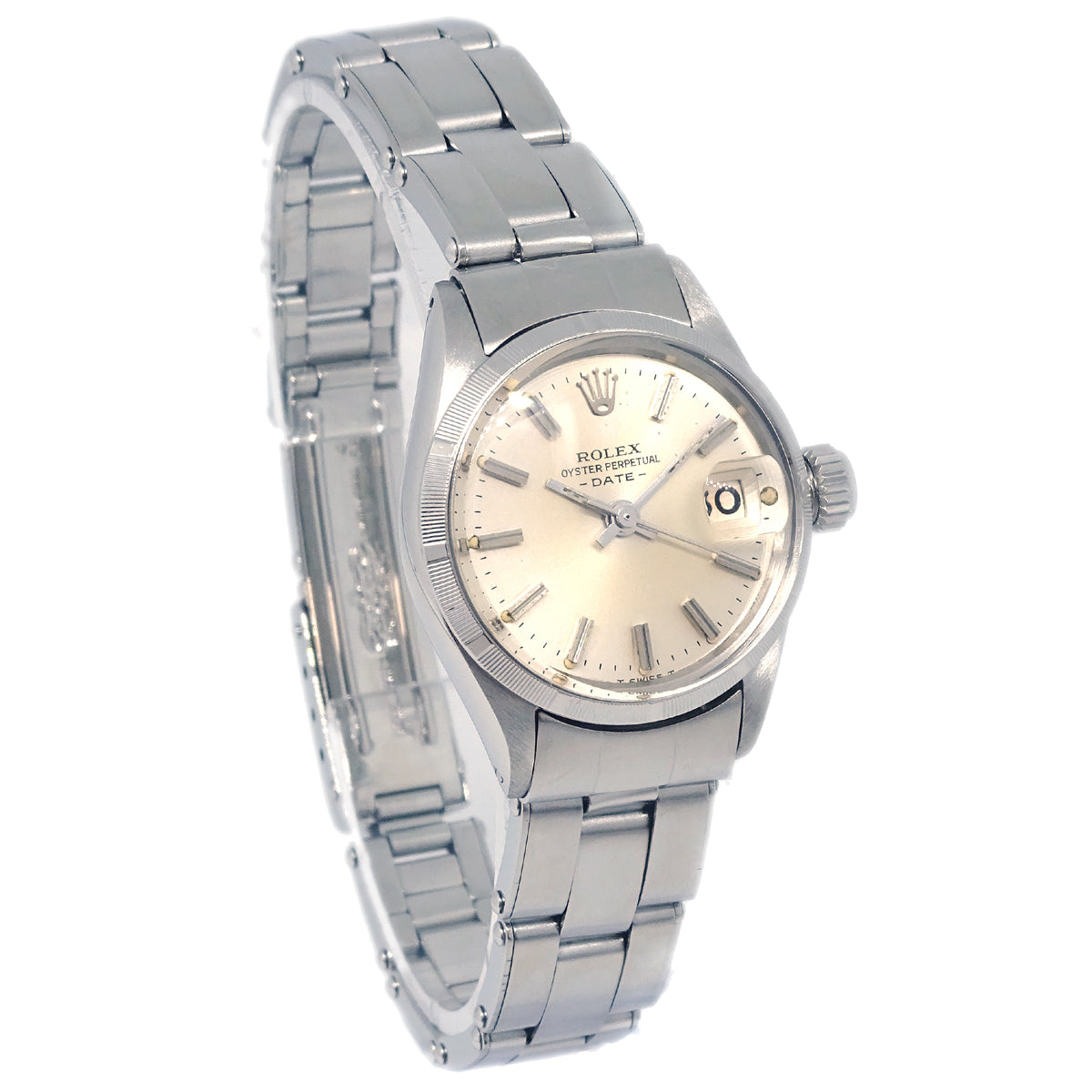 Rolex Oyster Perpetual Date Watch 25mm Ref.6519 SS