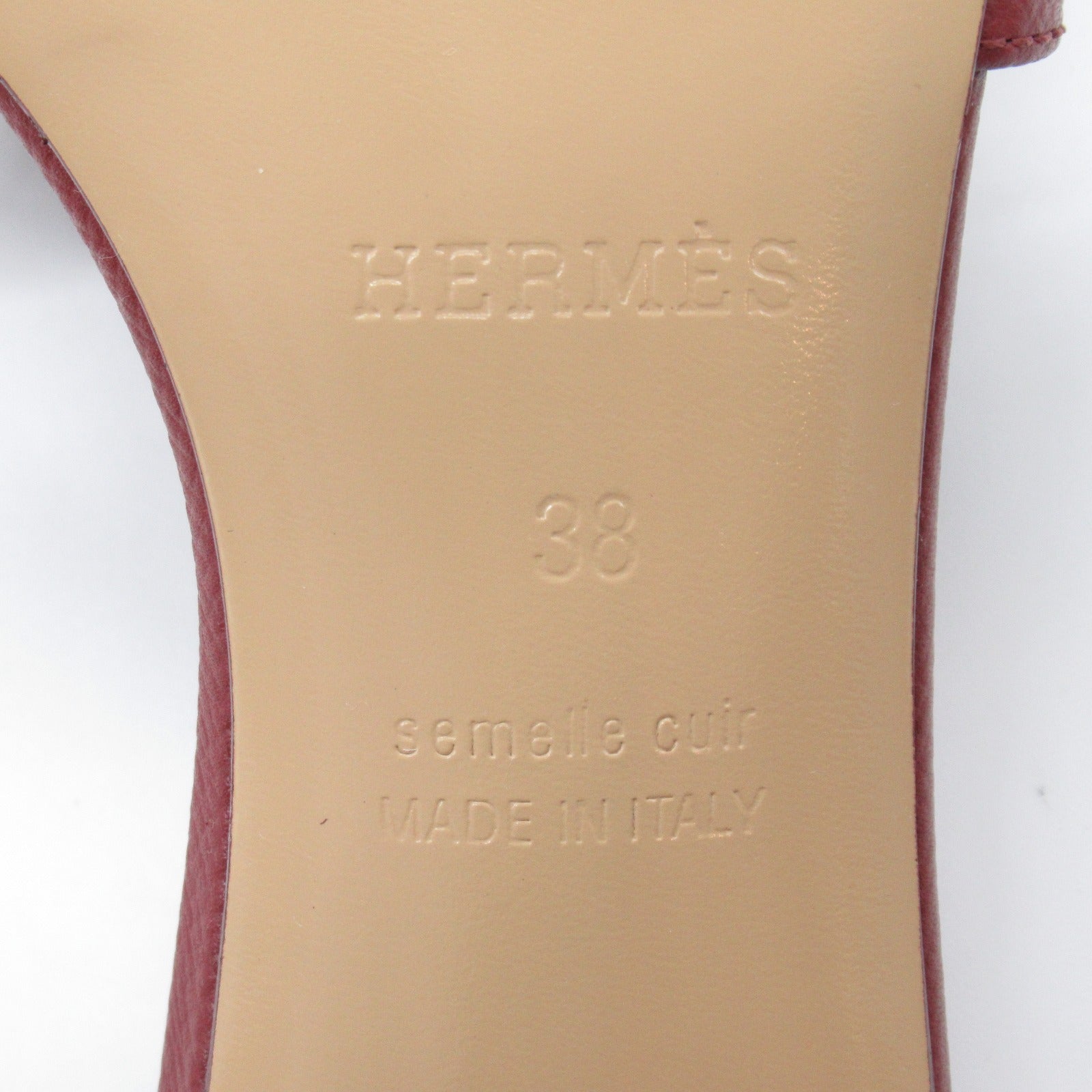 Hermes Hermes Sandalss Leather Epsom Women&#39;s Shoes