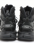 Balenciaga Mesh X Leather Highcut Sneaker 39 Unisex Black Truck Hike 654866 Box