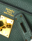 Hermes 1996 Green Ardennes Kelly 35 Retourne