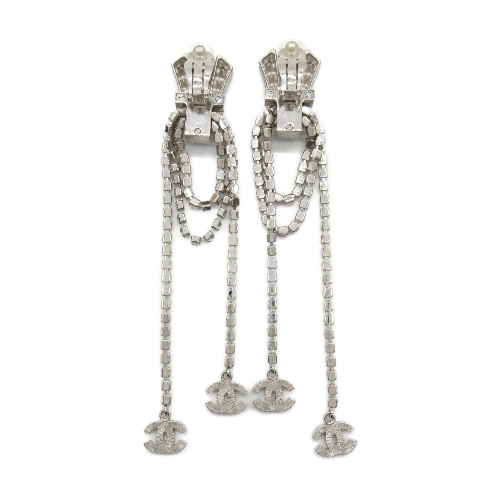 Chanel Earring Jewelry Swarovski/Plated  Silver B23S