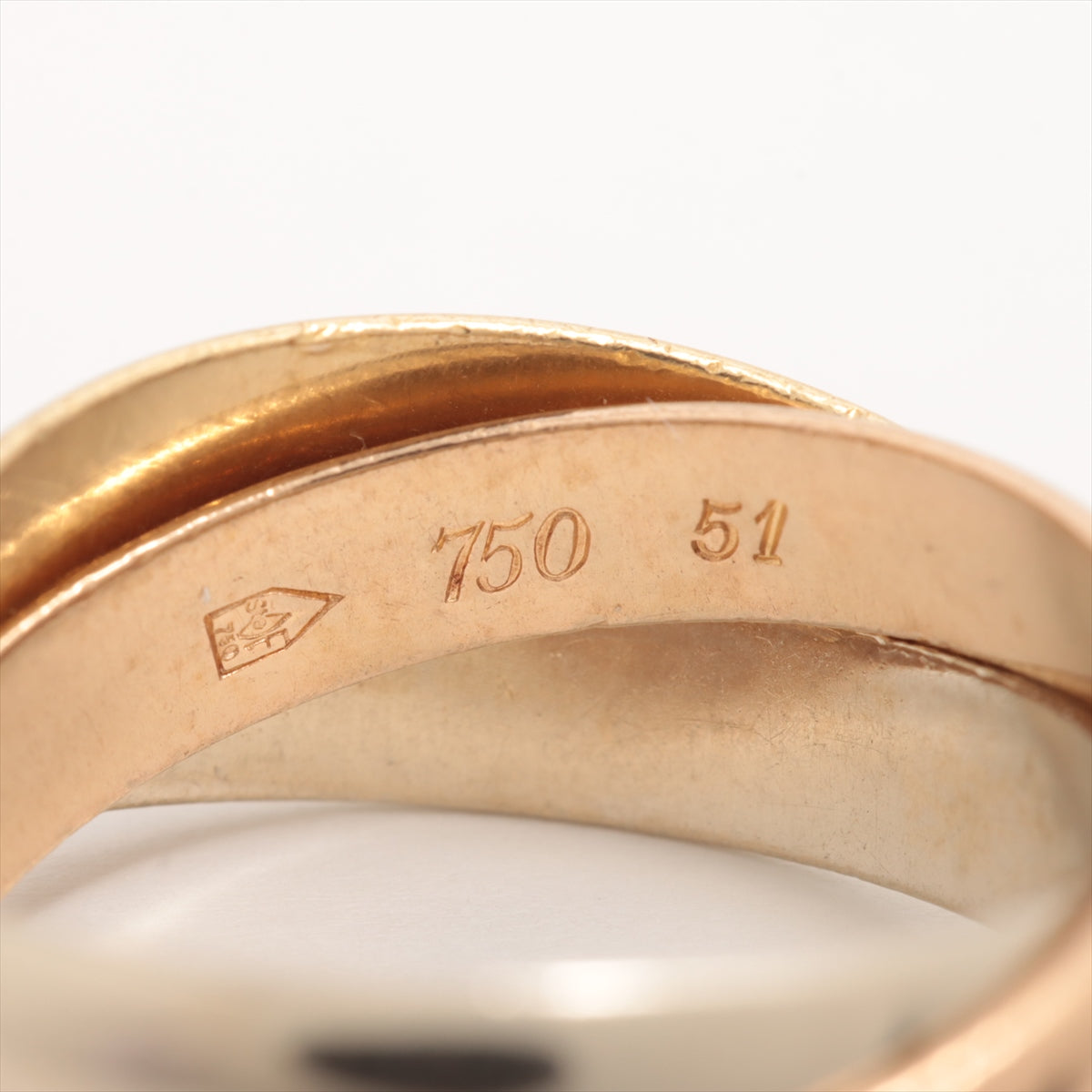 Cartier Trinity Ring 750 (YG  Pg × WG) 8.0g 51 EVA