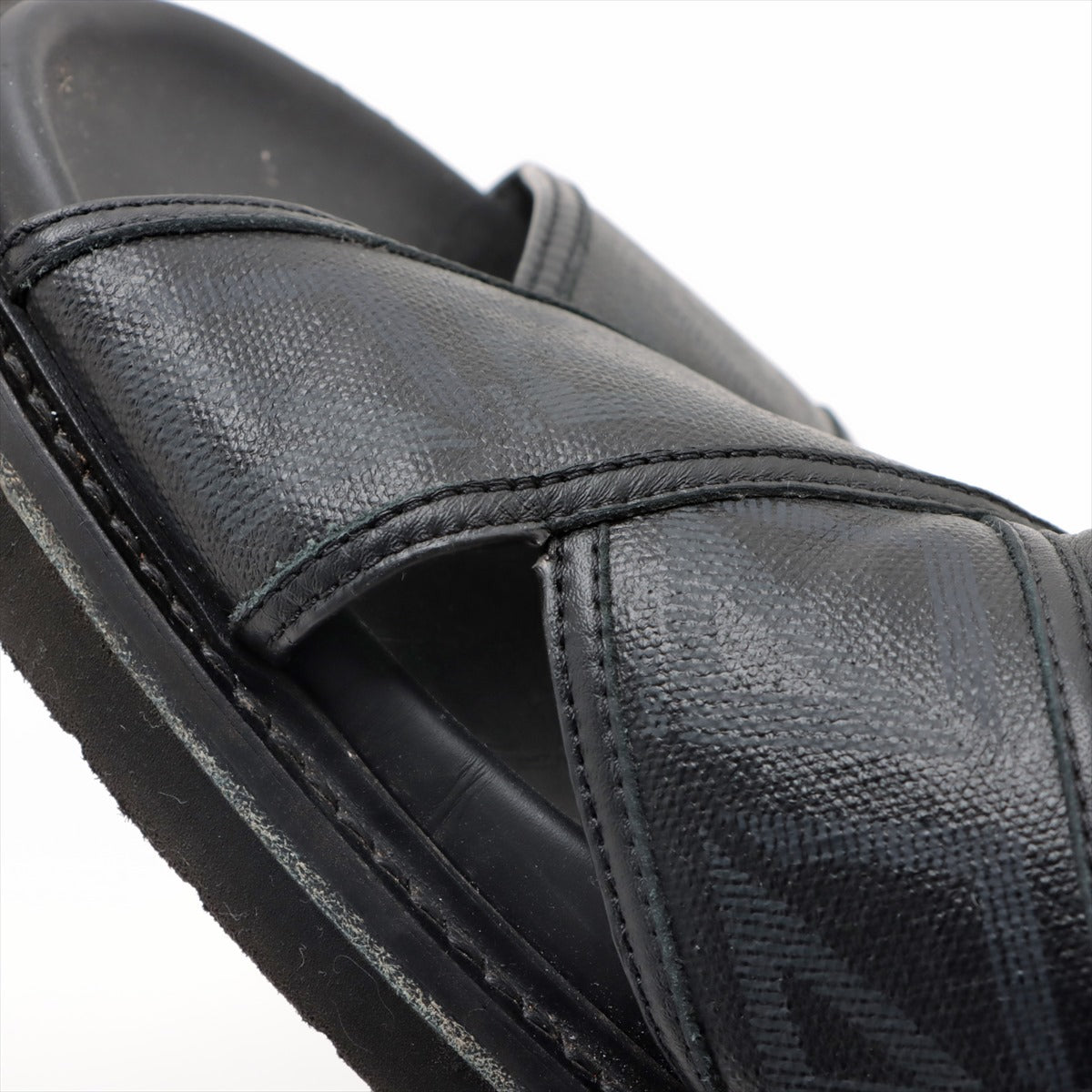Dior Leather Sandals  Size  Black