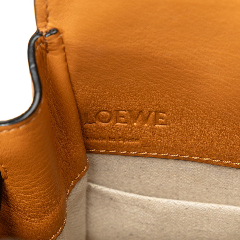 Loewe Hanmook 迷你著裝手提包 2WAY 314.39 駝棕色皮革 LOEWE
