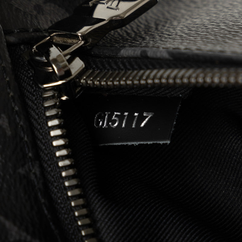 Louis Vuitton Monogram Eclipse District MM NM Shoulder Bag Messenger Bag M44001 Black PVC Leather Men Louis Vuitton