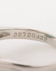 Emerald Diamond Ring Pt900 7.2g 327 D0432 E