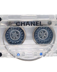 Chanel Cassette Tape Brooch Pin Clear 04P