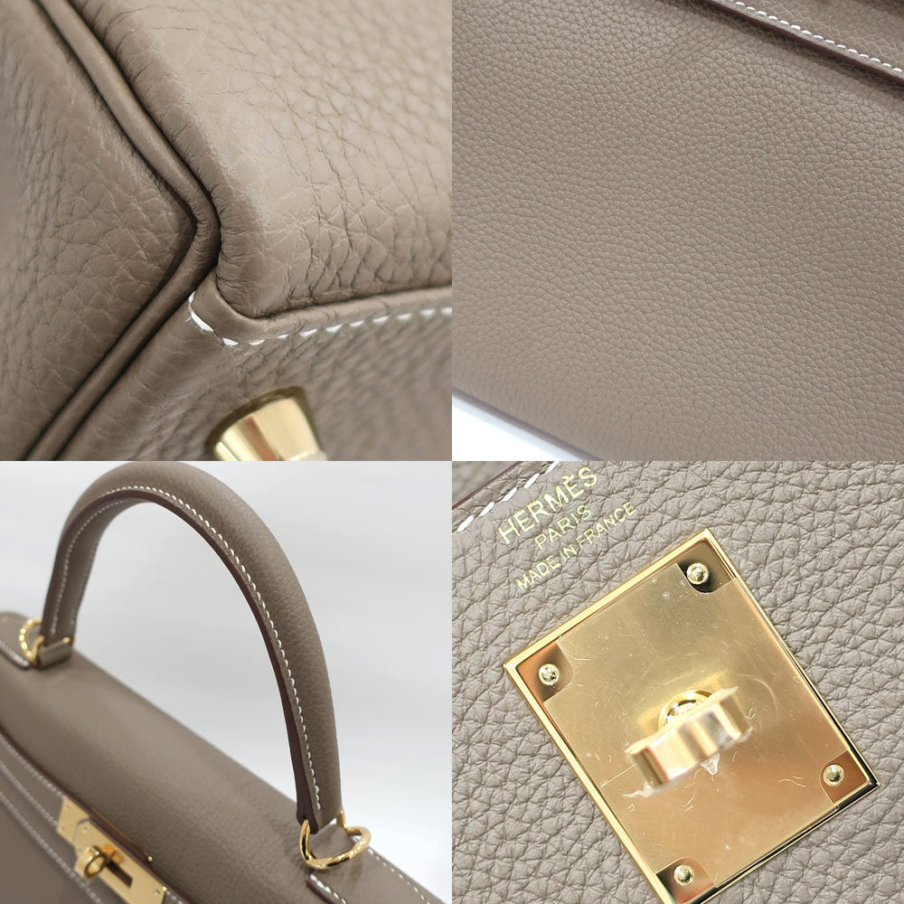 HERMES Hermes Bag Kelly Kelly 28 Togo   Etoupe/Gen  B  2023 Manufactured Woman  2WAY Preservation Bag  Key/Cadena Strap 【New】【Unused】