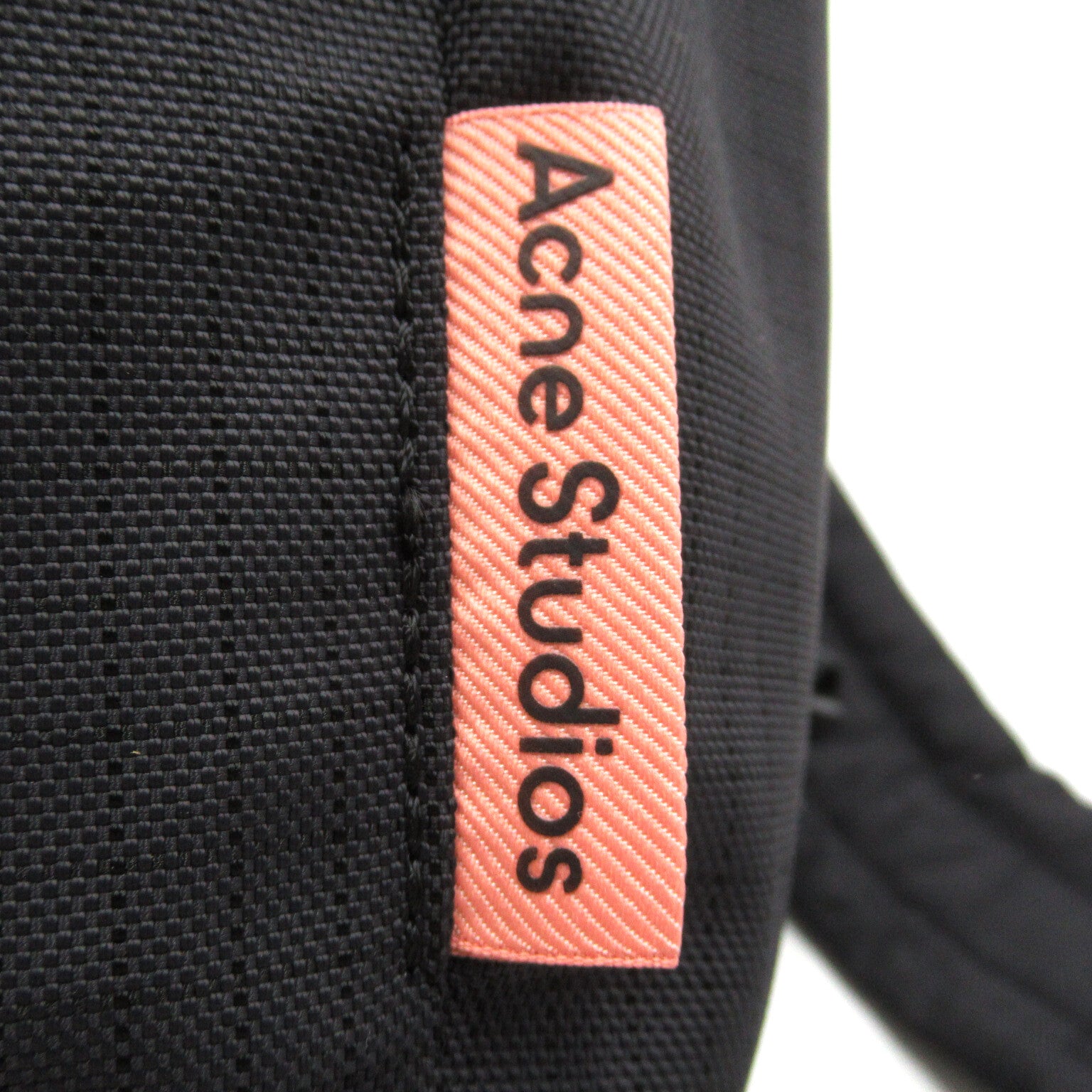 Acne Backpack Bag Nylon Black  C10151900