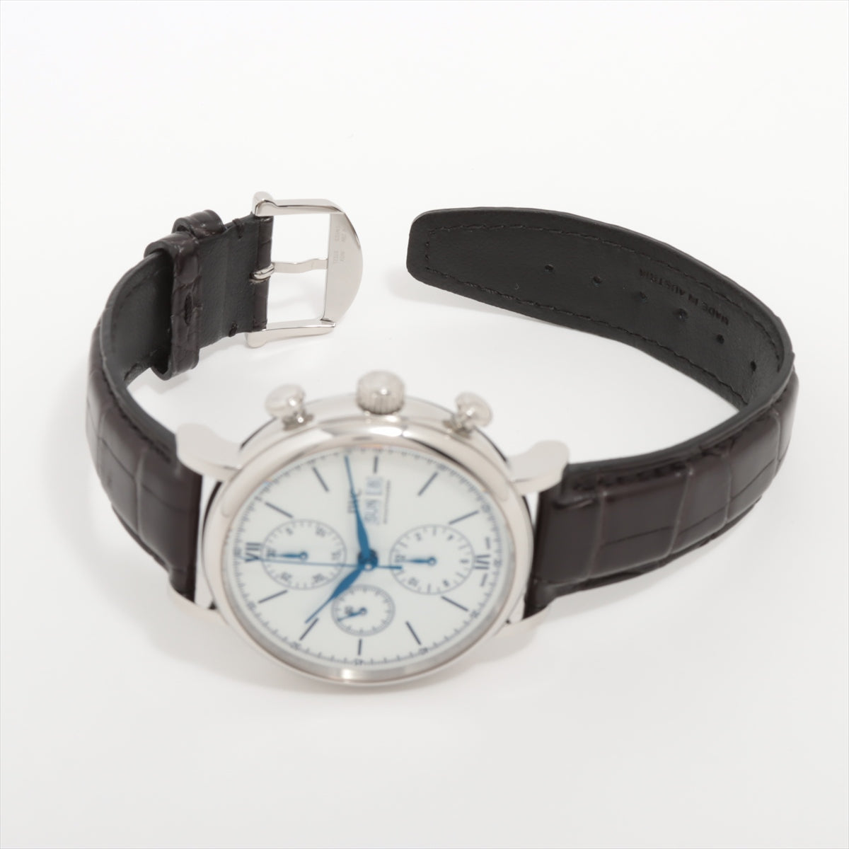 IWC Portfino IW391024 SS Leather AT White  Tape