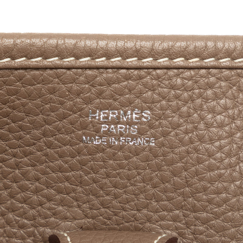 Hermes Ebrin 1 Shoulder Bag Etoupe Grace Togo  Hermes