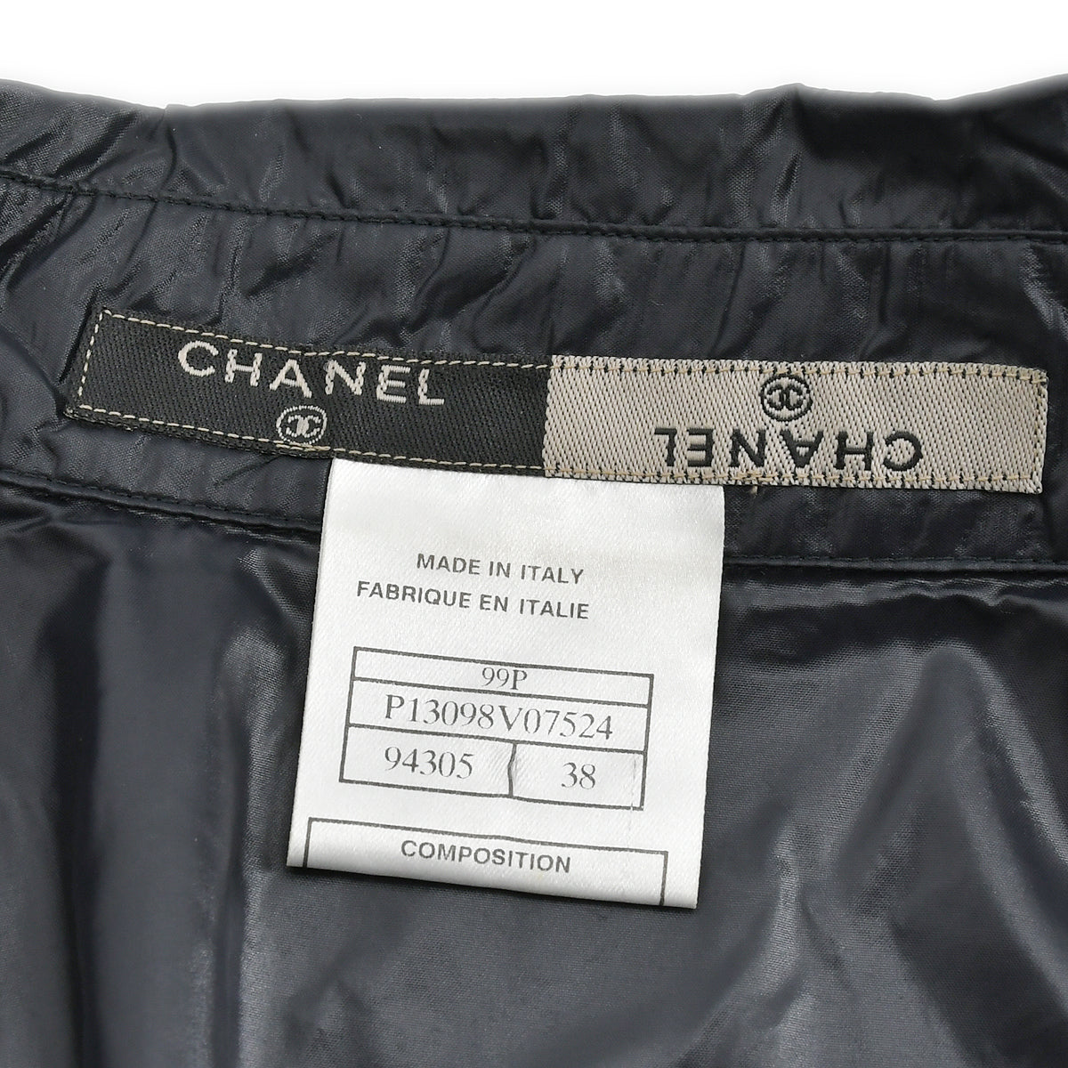 Chanel 1999 Spring two-tone zip-up vest 