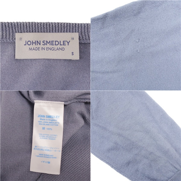 JOHN SMEDLEY CARDIGAN Nitted COTON TOPS LADYS UK PRODUCT S BLUE