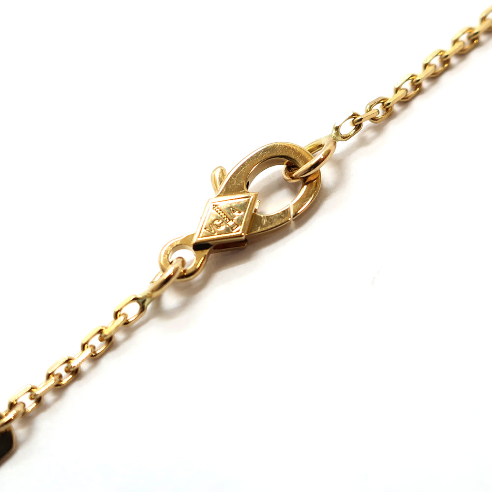 【VAN CLEEF &amp; ARPELS】Vanclef &amp; Arpels Vintage Alhambra necklace K18 VCAR5800 YG Onyx Jewelry