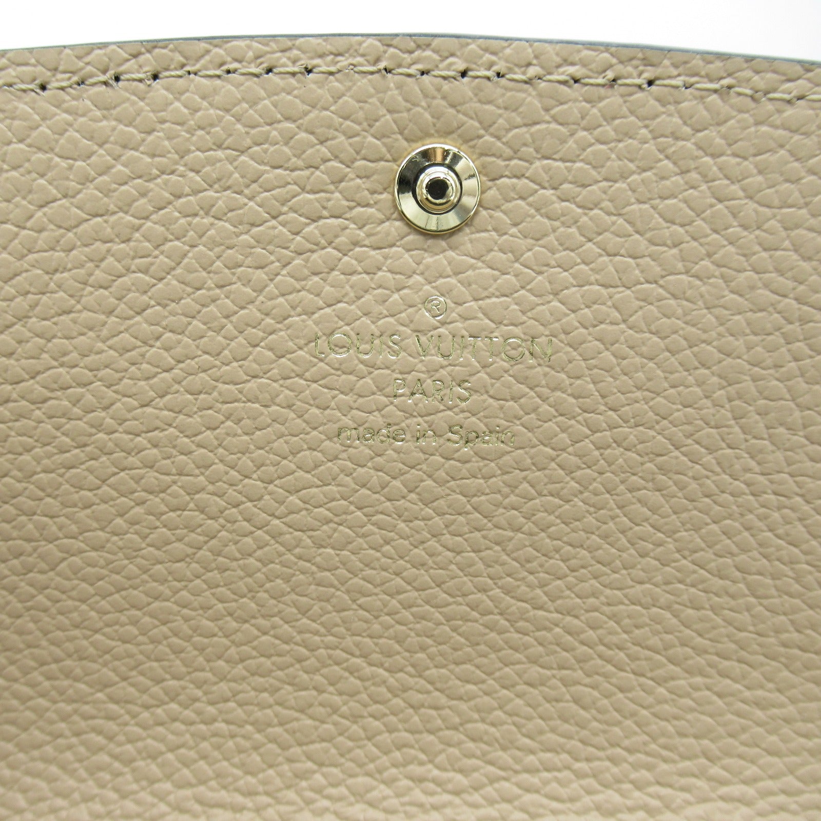 Louis Vuitton Portefolio Emily Double Fable Wallet Double Foldable Wallet Leather Monogram Emplant  Black M62369