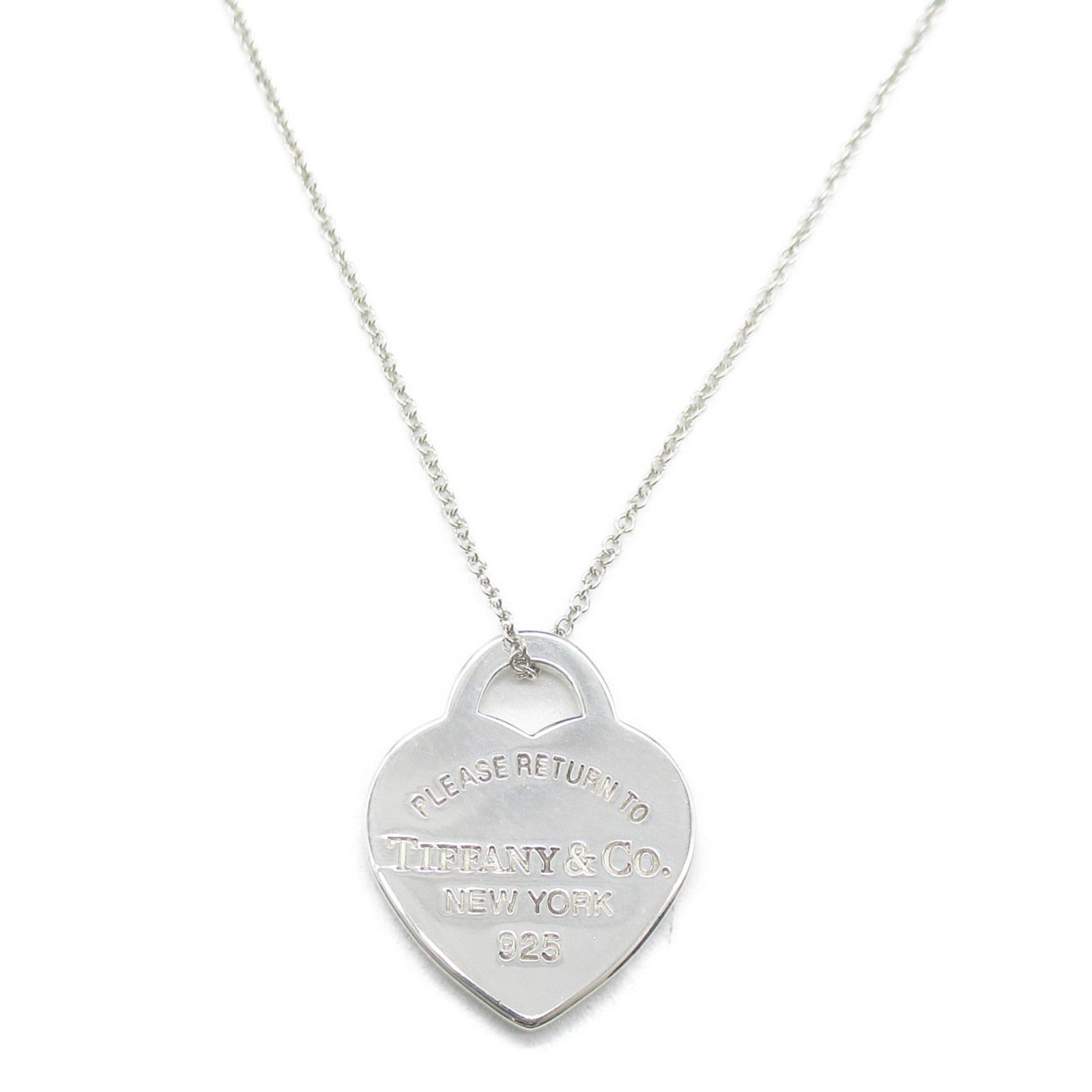 TIFFANY&amp;CO Heart-Tag Heuer Heuer Necklaceed Necklaceed Jewelry Silver 925  Silver