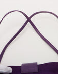 Fendi Leather X Suede Shoulder Bag Pearl
