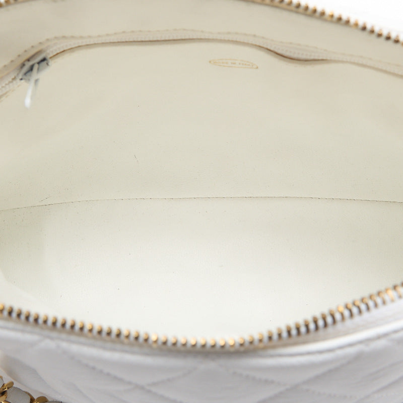 Chanel Matrasse Double Chain Shoulder   Charm  White  Shoulder Bag Mini Shoulder Bag  Bag Hybrid 【 Ship】  Yaboo Online
