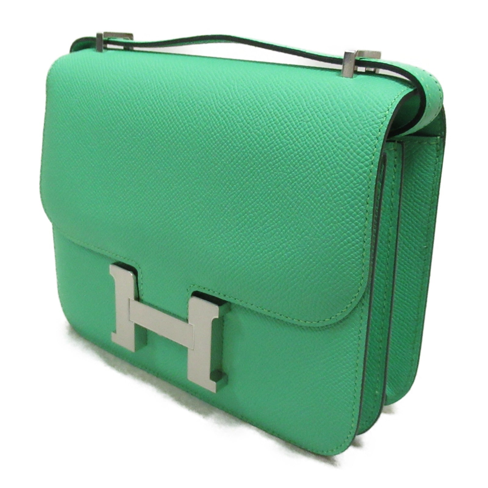 Hermes Hermes Constance Mini Comic Shoulder Bag Shoulder Bag  Green B/SIL