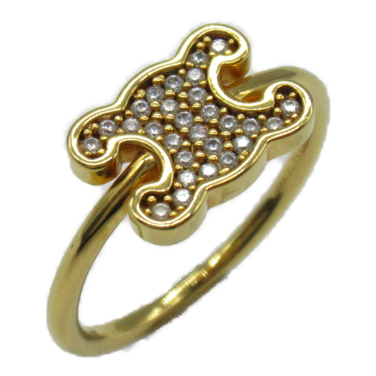 Seline Celine Triumphsmoor Ring Ring Ring Jewelry GP (Gen )  Gold  460MZ6BCZ.35OR