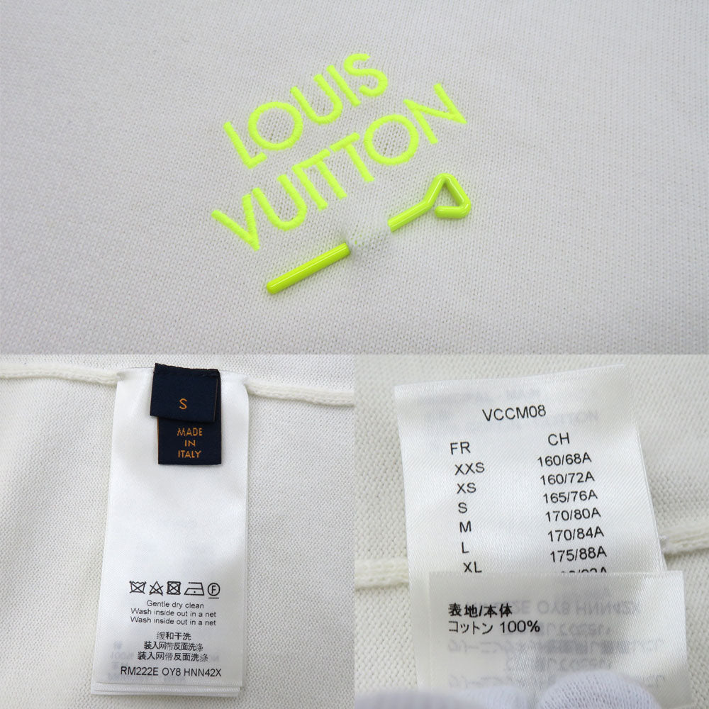 Louis Vuitton T-shirt S-Size Ivory Off-White Ribs Coated  Cotton Tops  Clothes  Clothes