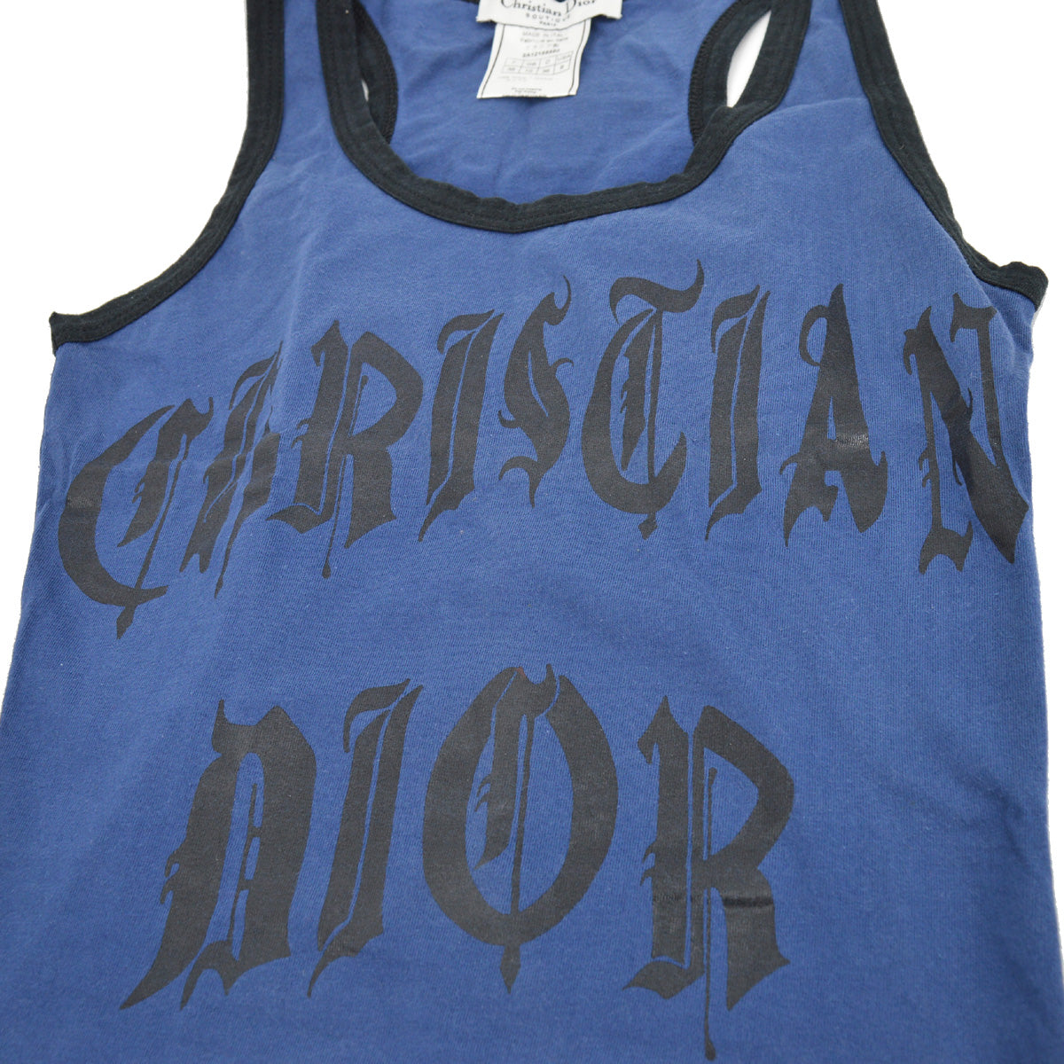 Christian Dior 2002 logo-print cotton tank top 
