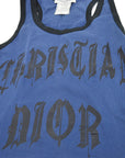 Christian Dior 2002 logo-print cotton tank top 