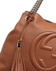 Gucci Soho Chain Fringe Chain Shoulder Bag 308982 Brown Leather  Gucci