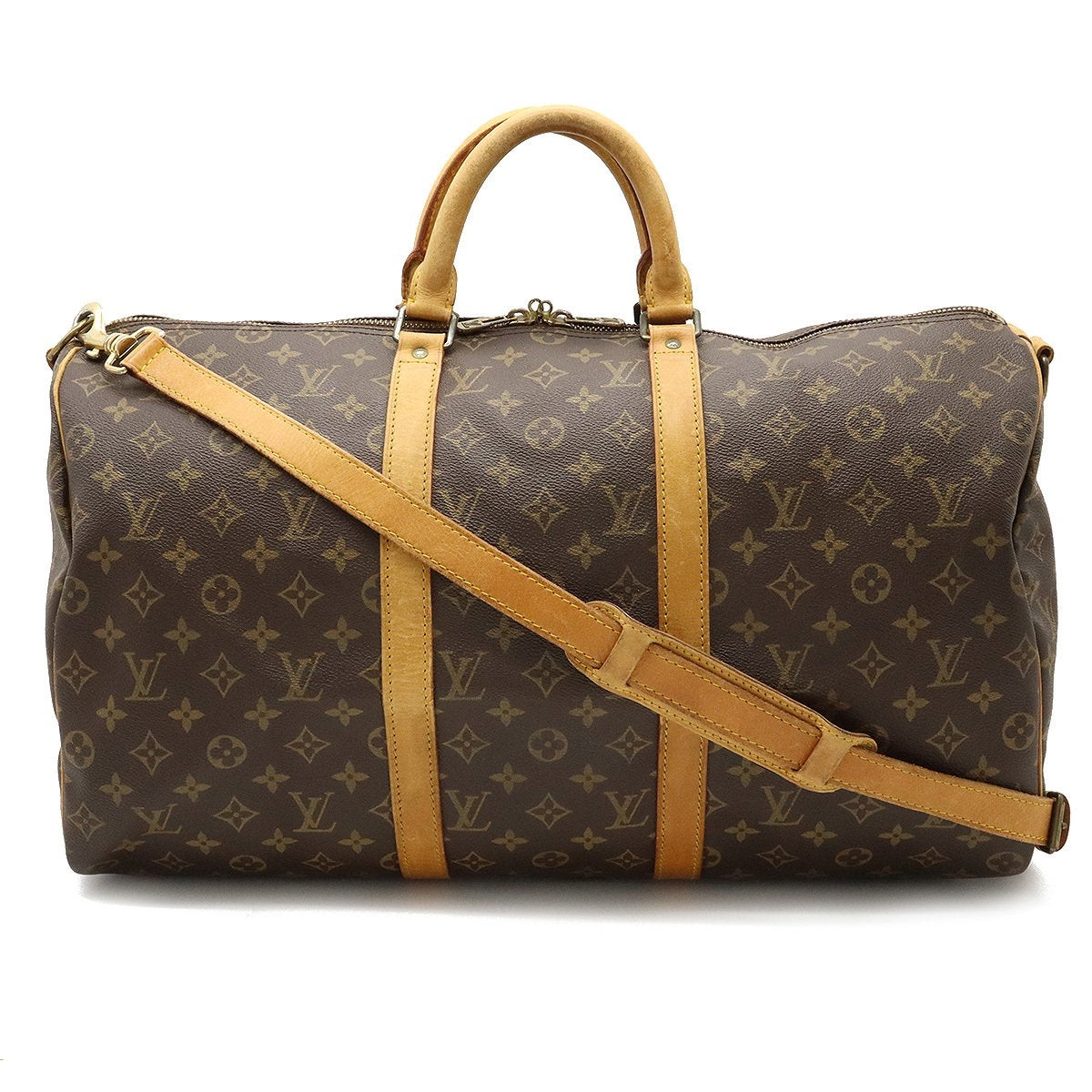 Louis Vuitton Keepall 50 Travel Bag in Gold EPI Leather