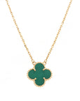 Van Cleef & Arpels Vintage Alhambra Necklace Pendant K18YG