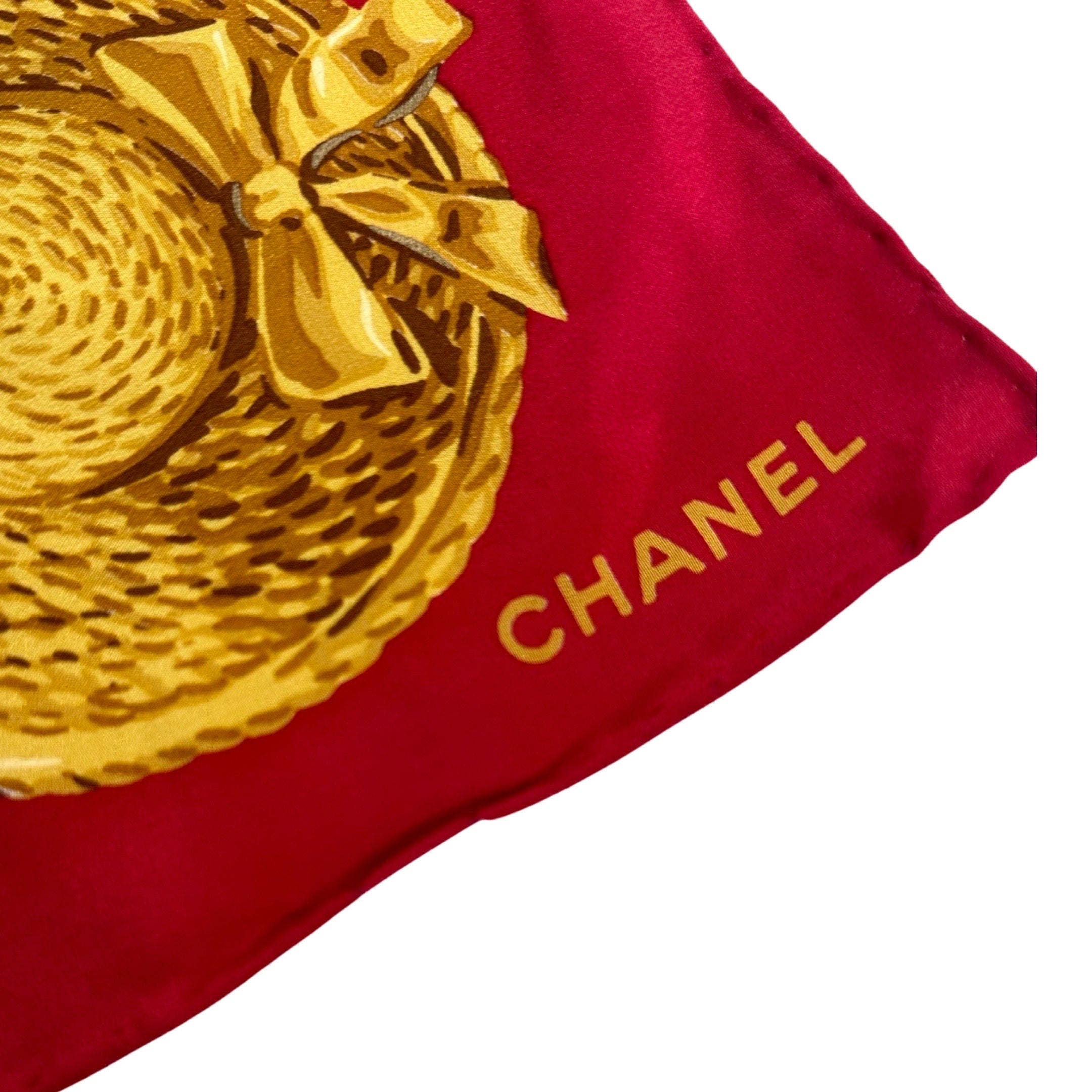 Chanel 100% Silk Twill Scarf