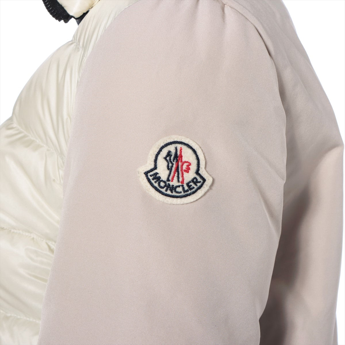 Moncler CHETIF 15 Years Polyester  Nylon Down Jacket 00  White × Beige Tag Heuer Cut