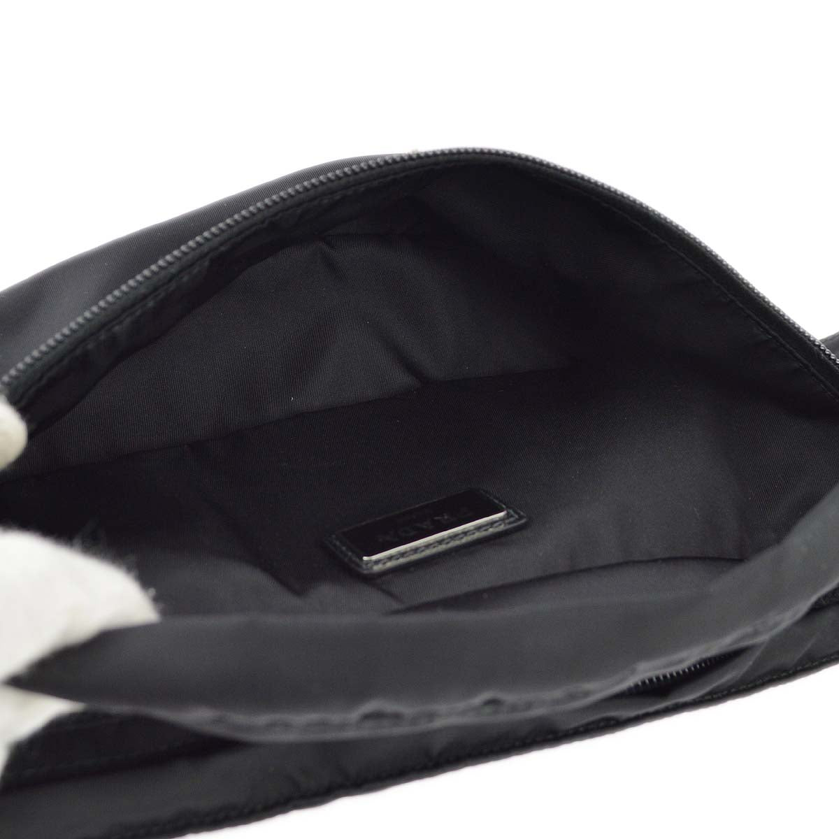 Prada Black Nylon Bum Bag